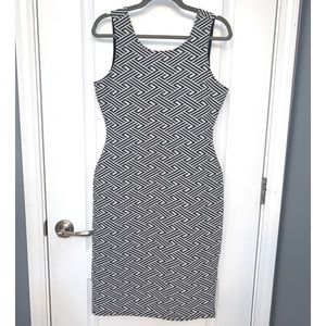 RD Style Size Med Black & White Dress